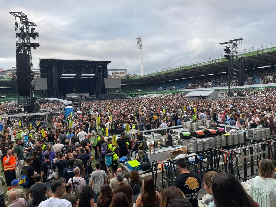 Concierto de Muse en Santander.