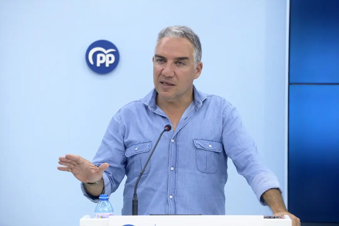 El coordinador general del PP y n&uacute;mero uno al Congreso por M&aacute;laga, El&iacute;as Bendodo. EP / &Aacute;lex Zea