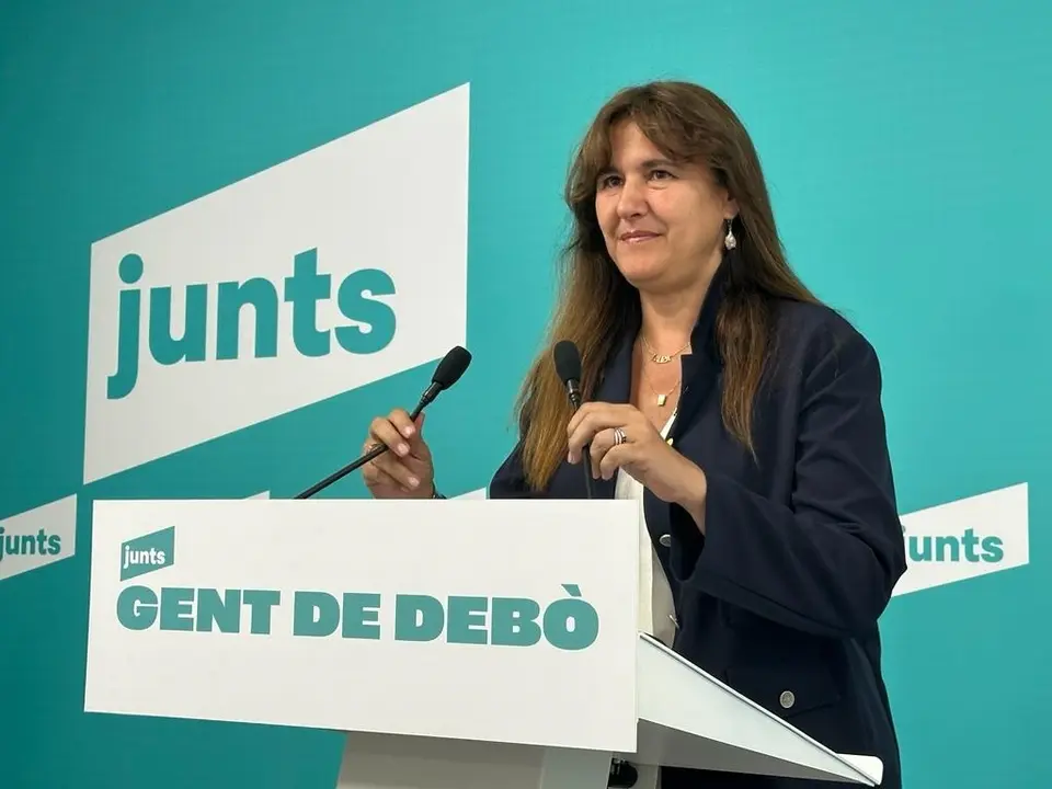 La presidenta de Junts, Laura Borr&agrave;s. EP