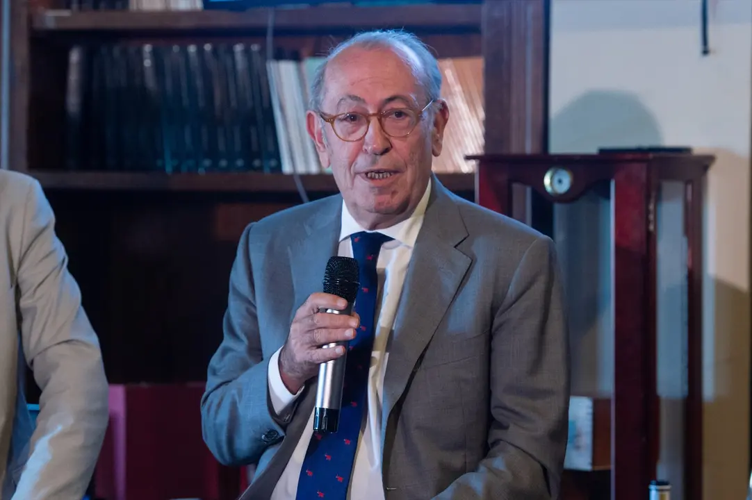 El exdirigente del PSE, Nicol&aacute;s Redondo Terreros, durante un encuentro para analizar los resultados de las elecciones generales. EP / Gustavo Valiente