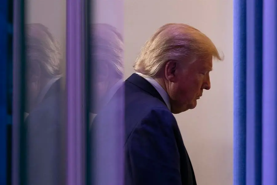 El expresidente de EE.UU. Donald Trump, en una fotograf&iacute;a de archivo. EFE / Tasos Katopodis