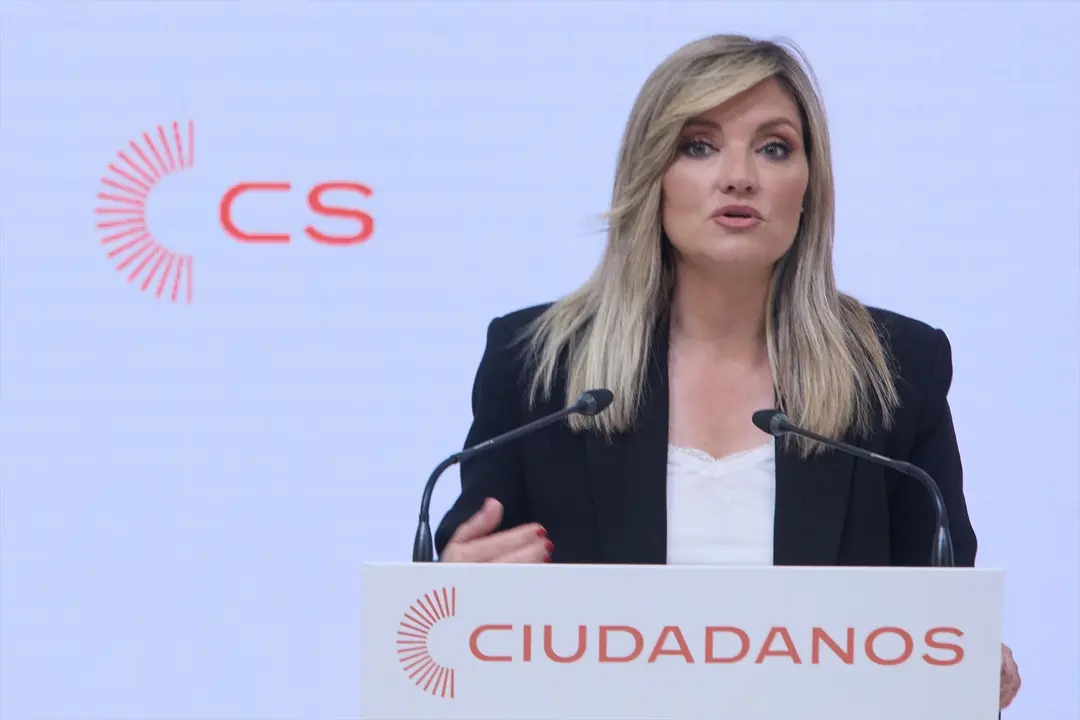 La portavoz nacional de CS, Patricia Guasp, durante una comparecencia. EP / Jes&uacute;s Hell&iacute;n / Archivo
