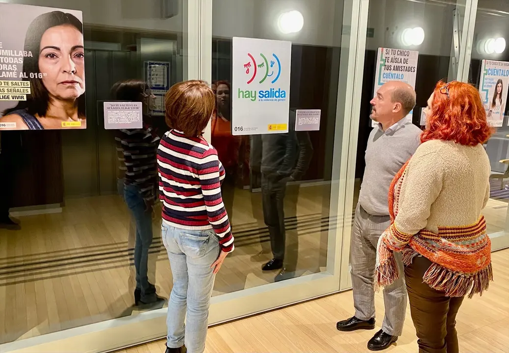 Vista de una exposici&oacute;n sobre violencia de g&eacute;nero en Tabacalera. EP
