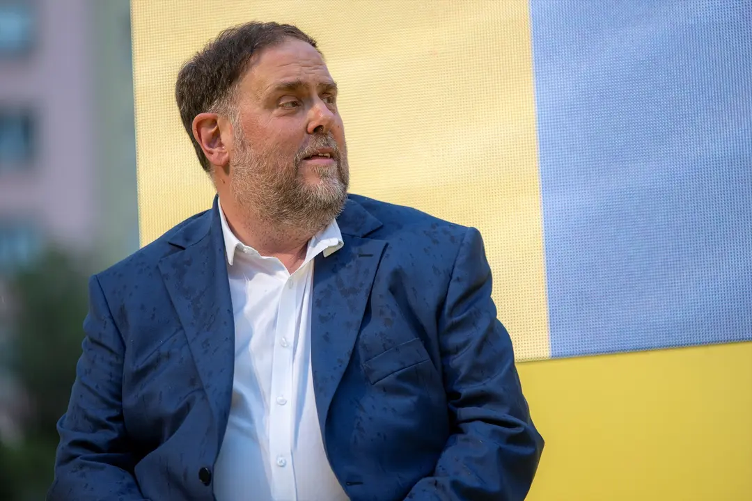 Oriol Junqueras durante la campa&ntilde;a electoral. EP