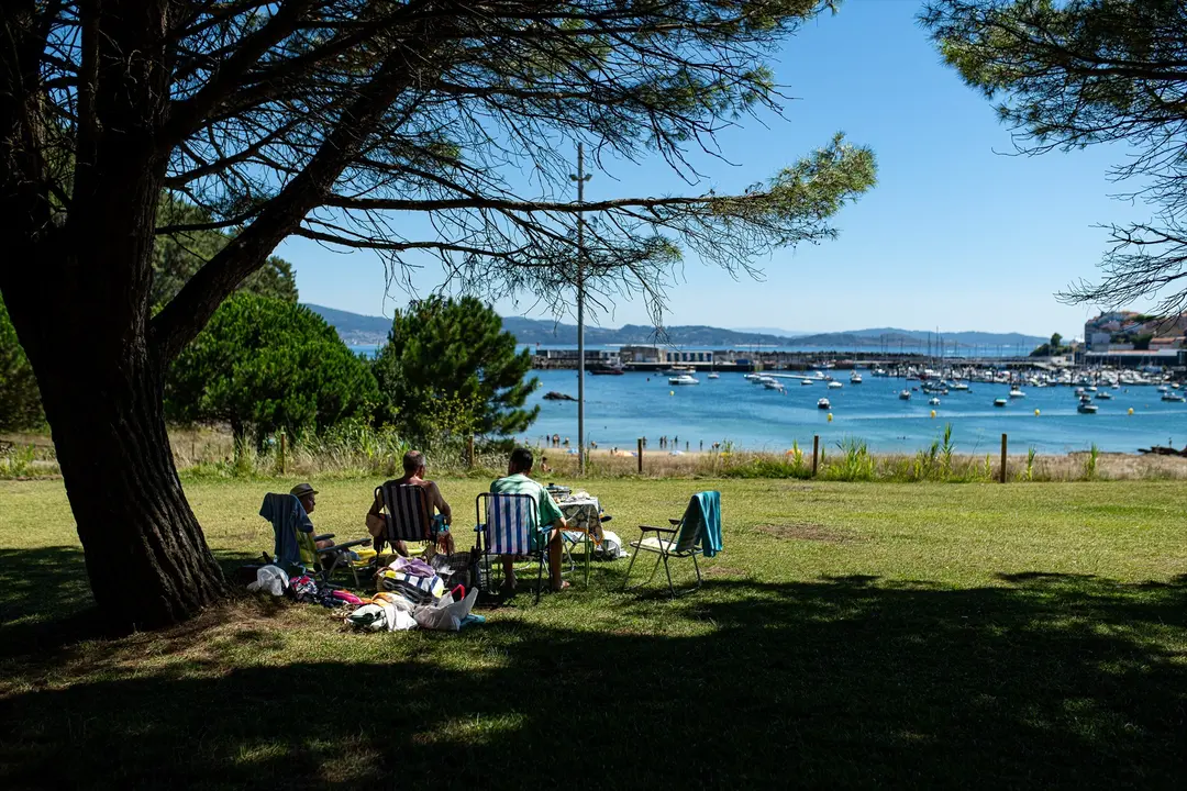 Vista de una playa de Galicia. EP