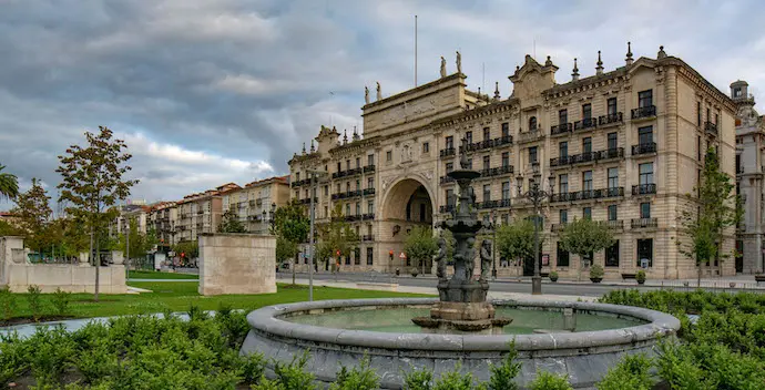Fachada del Banco Santander.