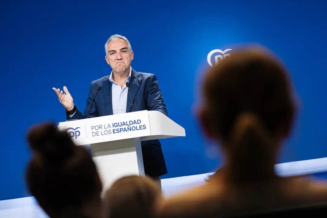 El coordinador general del PP, El&iacute;as Bendodo. EP / Carlos Luj&aacute;n