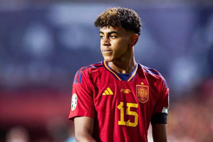 El jugador de la selecci&oacute;n espa&ntilde;ola, Lamine Yamal. / aee