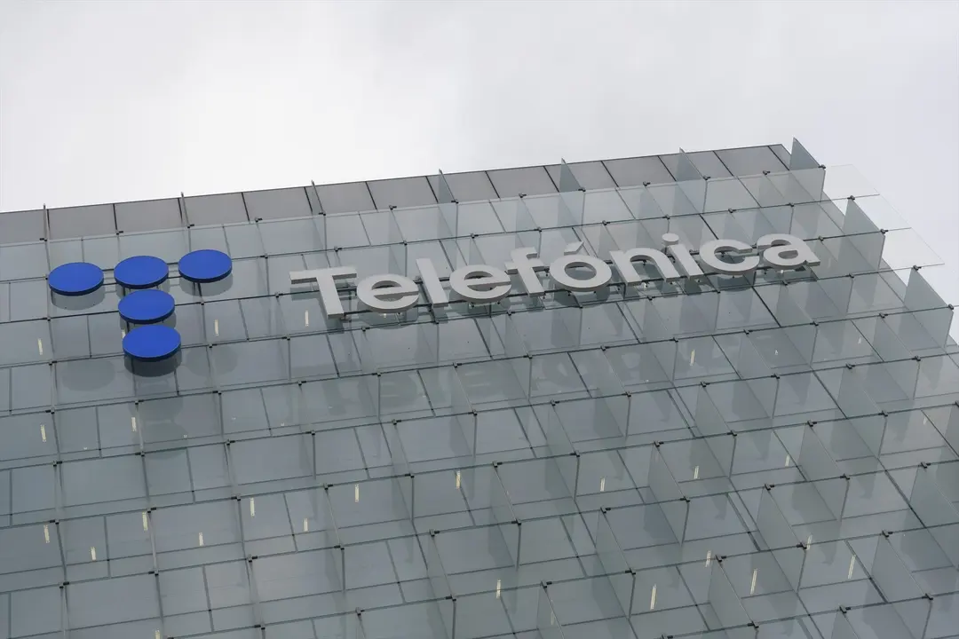 Exterior de la sede de Telef&oacute;nica. EP / Eduardo Parra