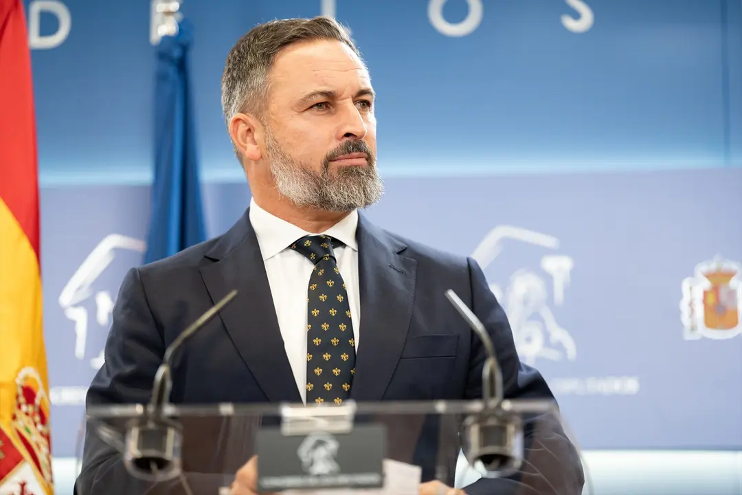 El l&iacute;der de Vox, Santiago Abascal. EP / Diego Radam&eacute;s