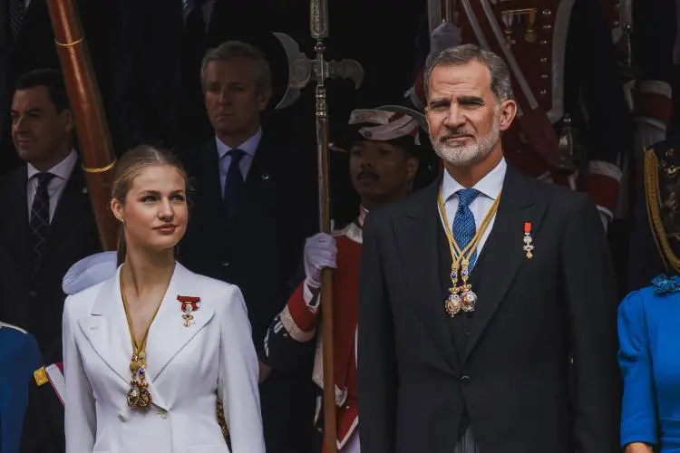 La Princesa de Asturias y el Rey de Espa&ntilde;a. / A.E.
