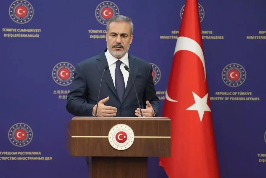 El ministro de Exteriores iran&iacute; durante una conferencia de prensa en Turqu&iacute;a. EFE
