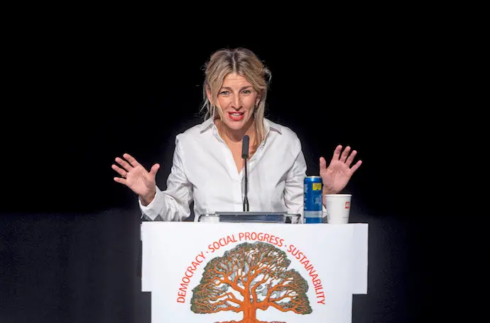 La vicepresidenta segunda y ministra de Trabajo y Econom&iacute;a Social en funciones, Yolanda D&iacute;az. / Alberto Ortega