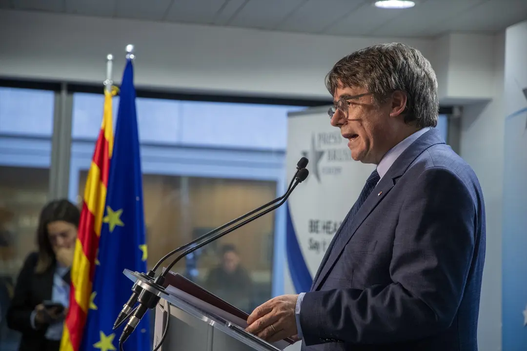 El expresidente de la Generalitat y eurodiputado de Junts, Carles Puigdemont. EP