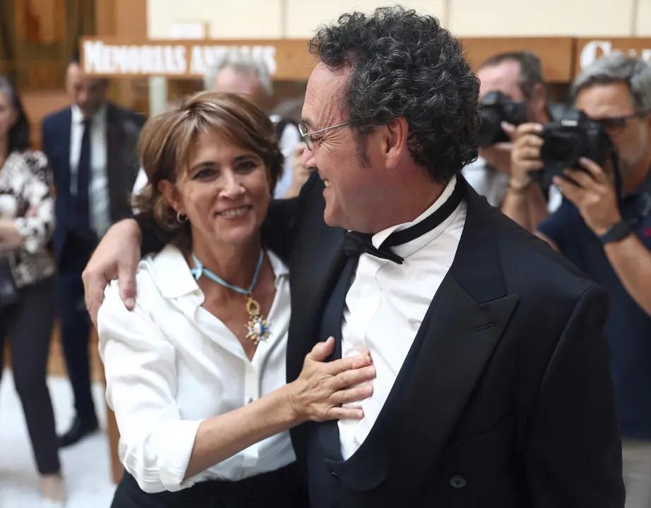 La que fuera fiscal general del Estado Dolores Delgado y &Aacute;lvaro Garc&iacute;a Ortiz. EP / Eduardo Parra