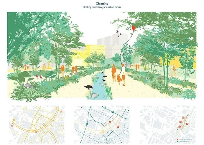 Ilustraci&oacute;n del proyecto 'Cicatrice', ganador del Europan 17. / Alerta