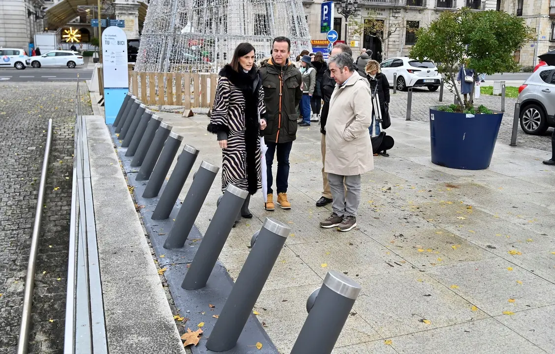 Estaci&oacute;n del nuevo servicio de bicicletas el&eacute;ctricas de Santander. / Alerta
