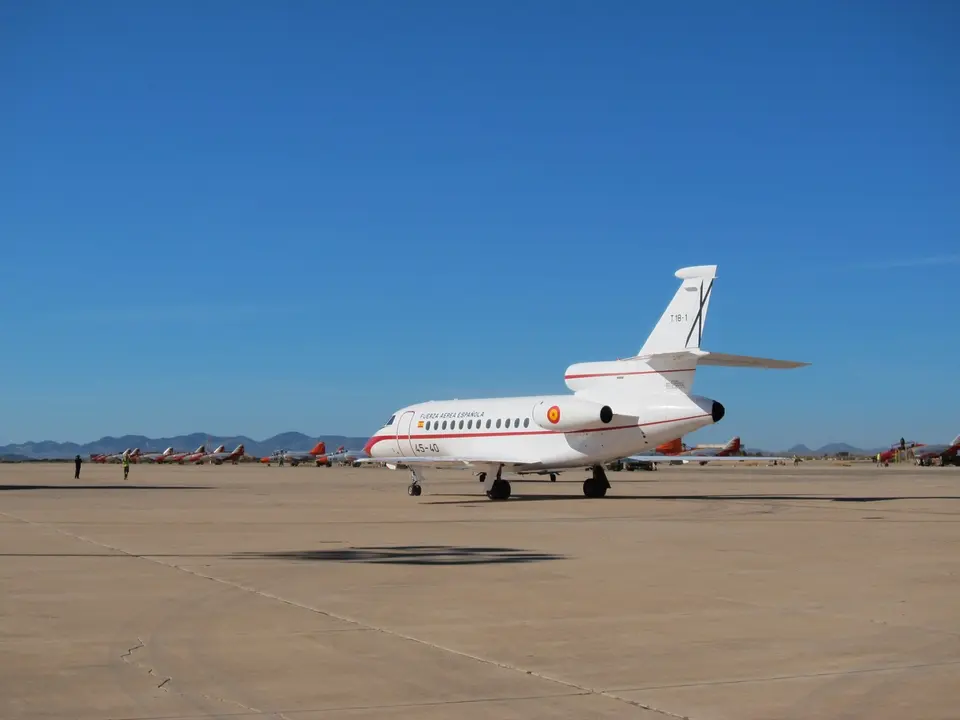 Avi&oacute;n Falcon 900 de la Fuerza A&eacute;rea Espa&ntilde;ola. EP