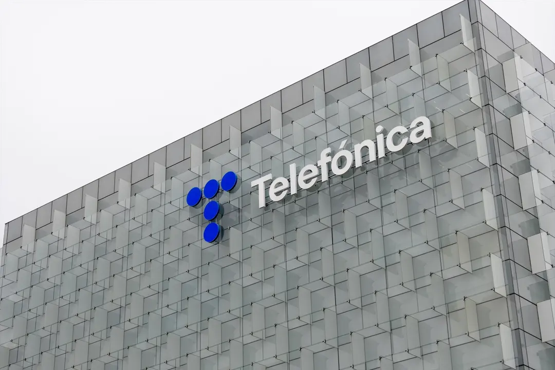 Vista de la sede de Telef&oacute;nica en Madrid. EP / Eduardo Parra
