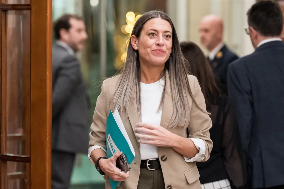La diputada y portavoz de Junts en el Congreso, Miriam Nogueras. EP / Diego Radam&eacute;s