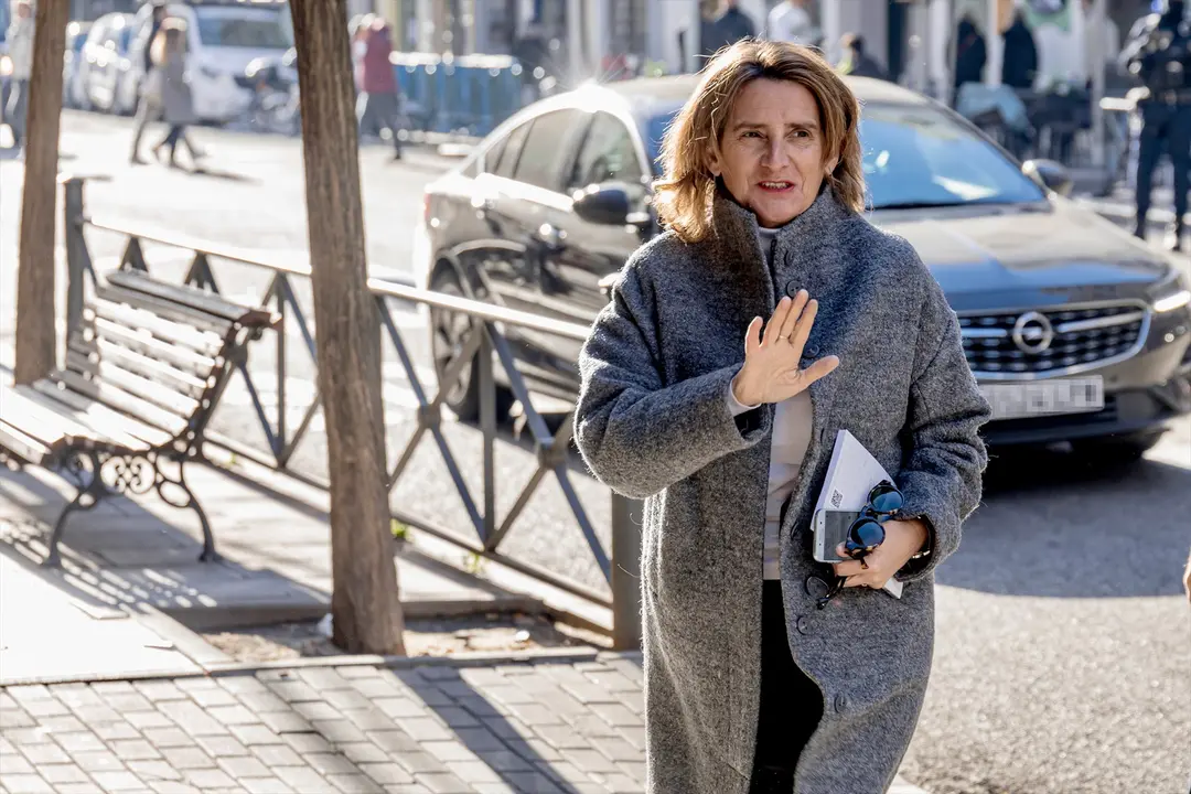 La vicepresidenta tercera y ministra para la Transici&oacute;n Ecol&oacute;gica y el Reto Demogr&aacute;fico, Teresa Ribera. EP / Carlos Luj&aacute;n
