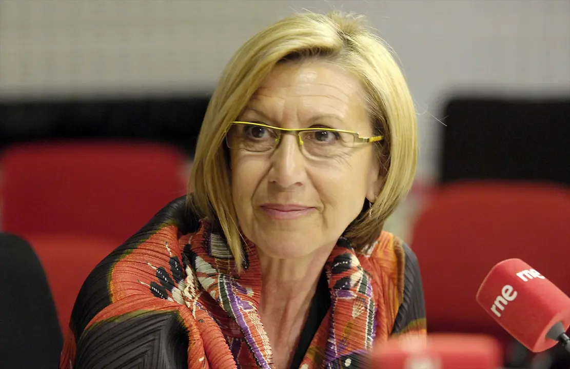 Rosa Diez durante una entrevista. EP / Archivo