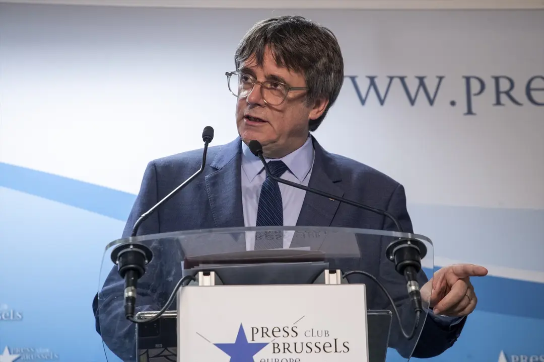 El expresidente de la Generalitat y eurodiputado de Junts, Carles Puigdemont. EP