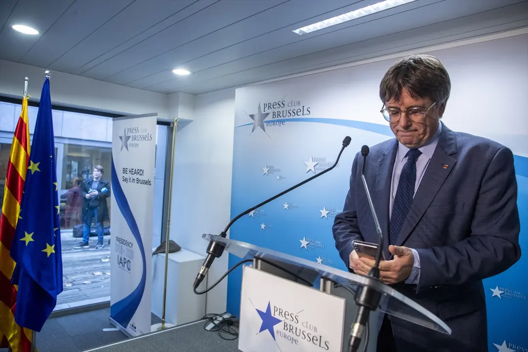 El expresidente de la Generalitat y eurodiputado de Junts, Carles Puigdemont. EP / Archivo