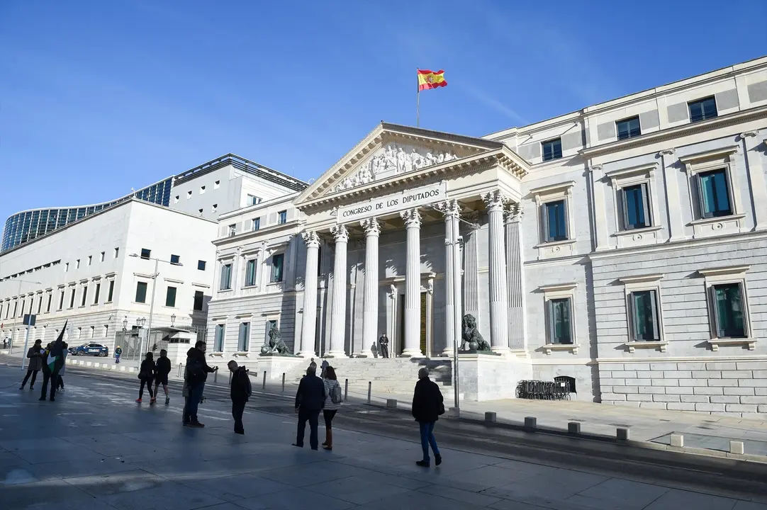 Vista de la fachada del Congreso de los Diputados. EP / Gustavo Valiente