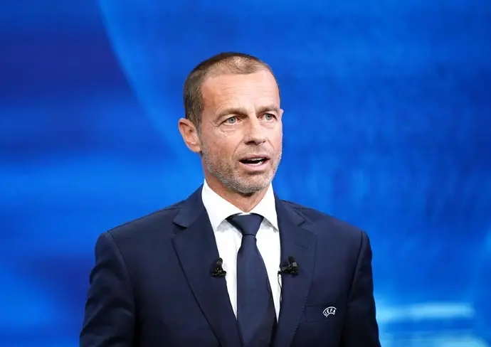 El presidente de la UEFA, Aleksander Ceferin. / e.p.
