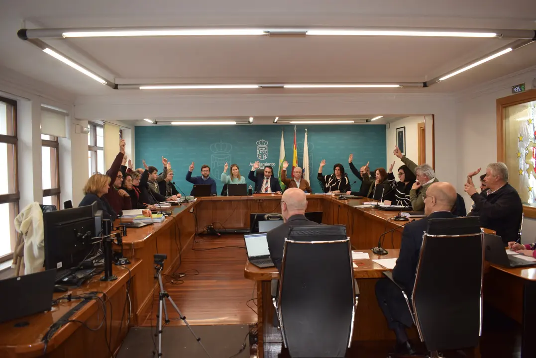 Pleno extraordinario celebrado ayer en el Ayuntamiento de Pi&eacute;lagos. / Alerta