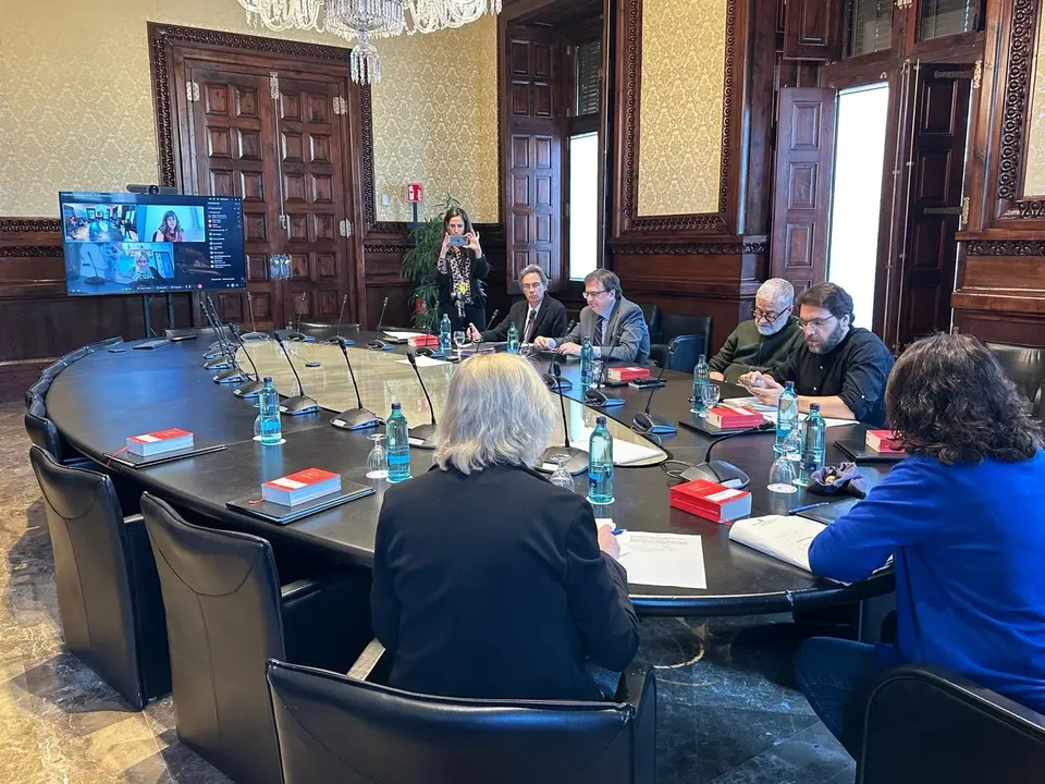 Reuni&oacute;n de la Mesa del Parlament. EP