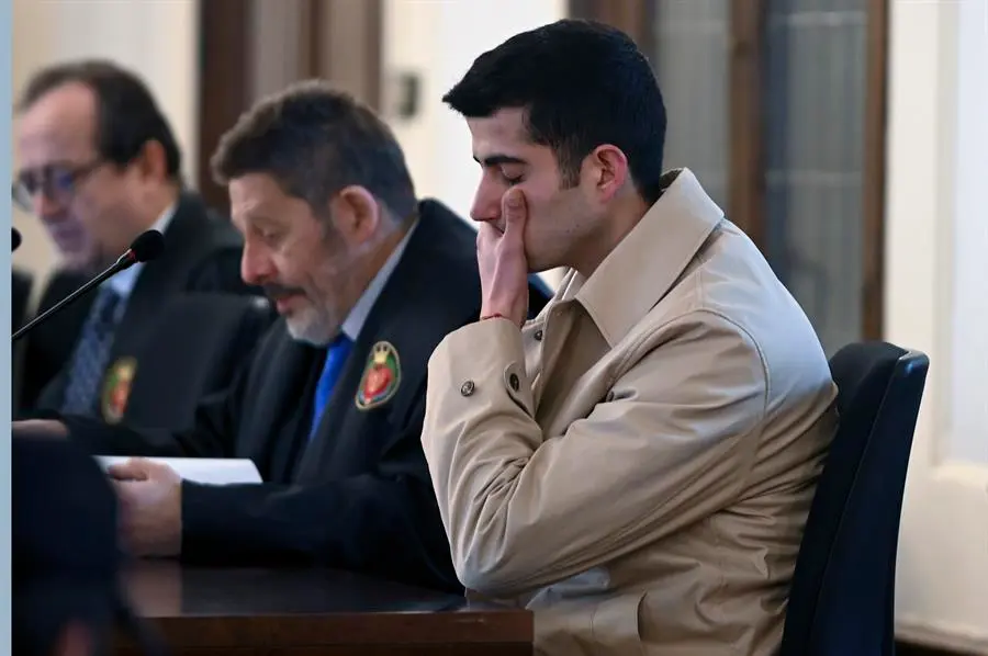 El acusado durante una de las sesiones del juicio. /EFE/J.Casares
