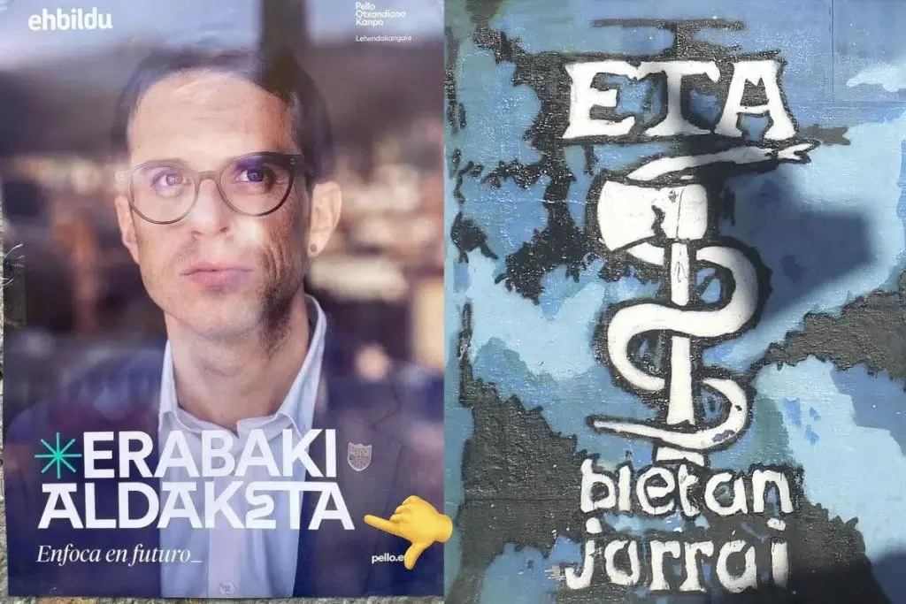 "Primero meten a terroristas en sus listas y despu&eacute;s hacen una referencia al anagrama de ETA en su eslogan. Ya ni se ocultan", lamenta Vox.