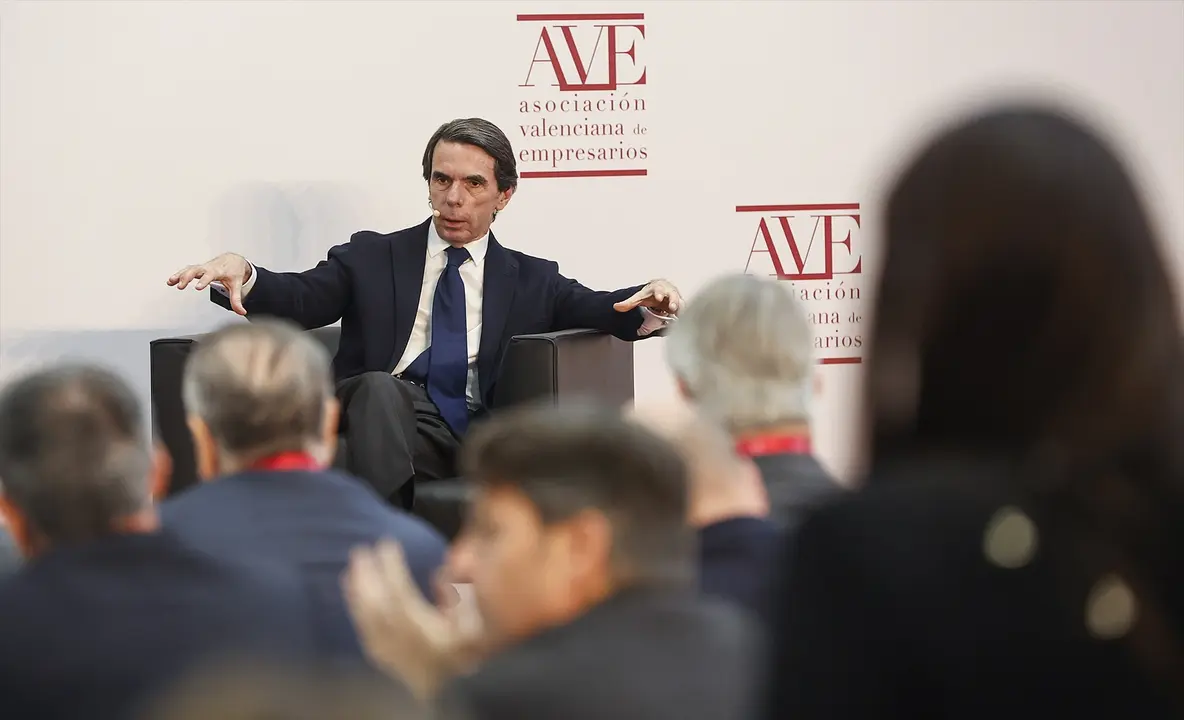 El expresidente del Gobierno y presidente de la Fundaci&oacute;n FAES, Jos&eacute; Mar&iacute;a Aznar. EP / Rober Solsona