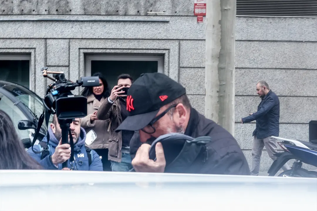 El exasesor del exministro Jos&eacute; Luis &Aacute;balos, Koldo Garc&iacute;a, a su salida de la Audiencia Nacional. EP / Ricardo Rubio