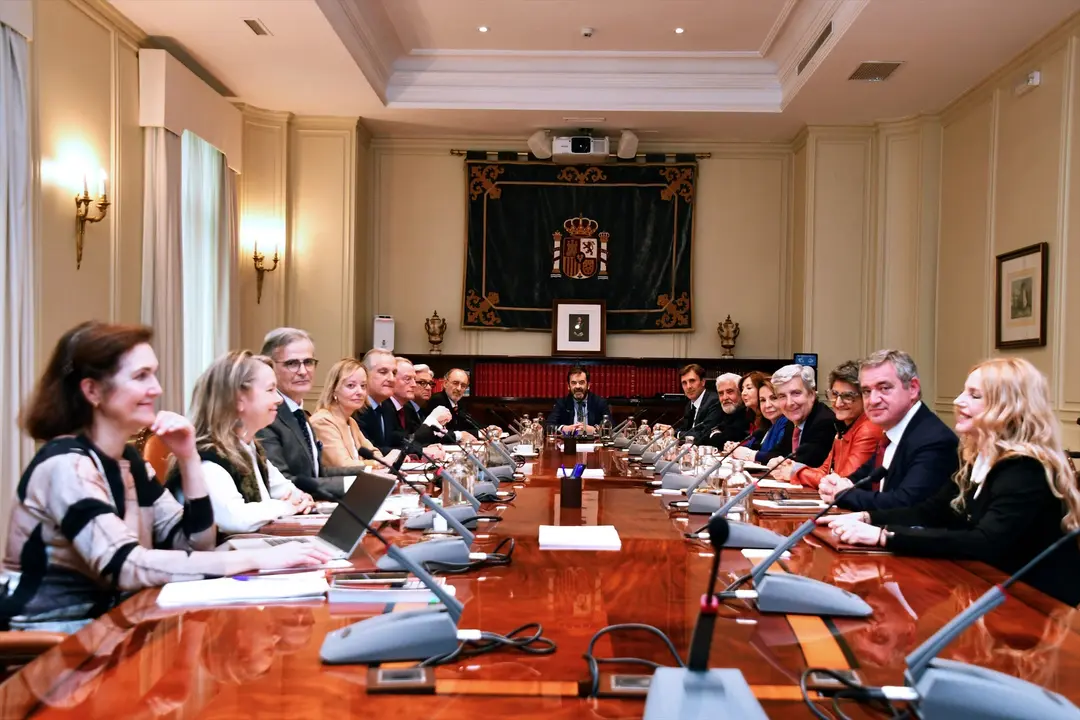 Vista de un pleno extraordinario del Consejo General del Poder Judicial. EP / Archivo