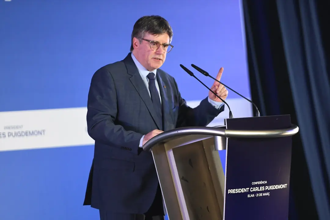 El expresidente de la Generalitat y eurodiputado de Junts, Carles Puigdemont. EP / Gl&ograve;ria S&aacute;nchez