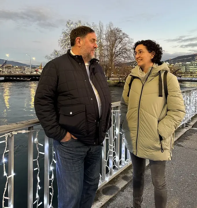 Oriol Junqueras y Marta Rovira. EP