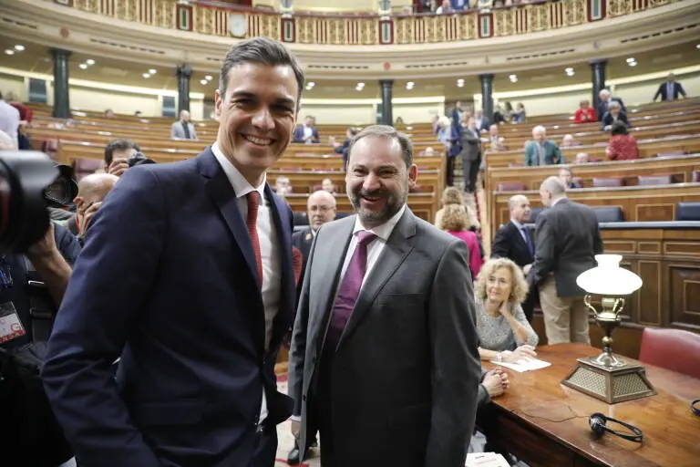 Pedro S&aacute;nchez y Jos&eacute; Luis &Aacute;balos: el socialismo.