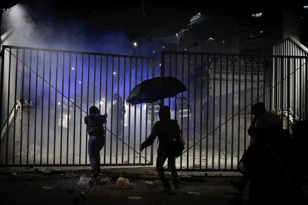 Incidentes tras la manifestaci&oacute;n convocada por Tsunami Democratic en diciembre de 2019. EP / Archivo