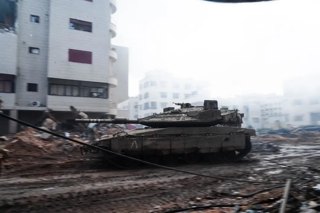 Un carro de combate israel&iacute; en la Franja de Gaza. / EP / Archivo