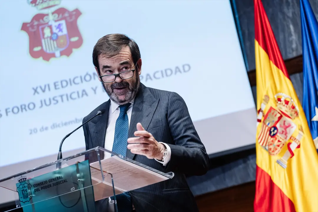 El presidente del Consejo General del Poder Judicial (CGPJ), Vicente Guilarte. Carlos Luj&aacute;n / Archivo