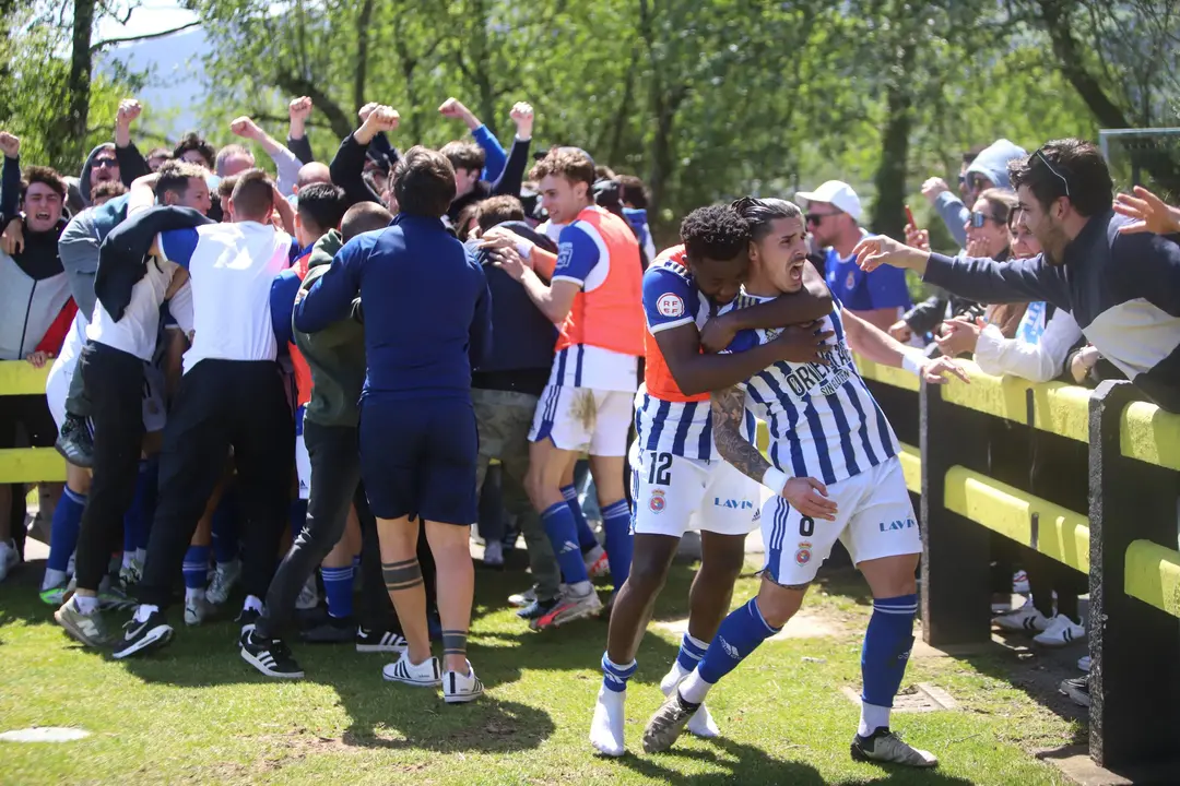 Gol de la victoria del pasado fin de semana en Cay&oacute;n. / RS Gimn&aacute;stica