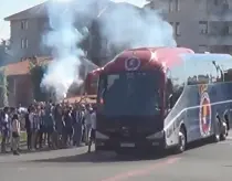 Recibimiento al equipo en otra ocasi&oacute;n importante. / Marcador Gimn&aacute;stico
