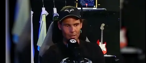 Rafa Nadal durante una entrevista. / Mutua Madrid Open