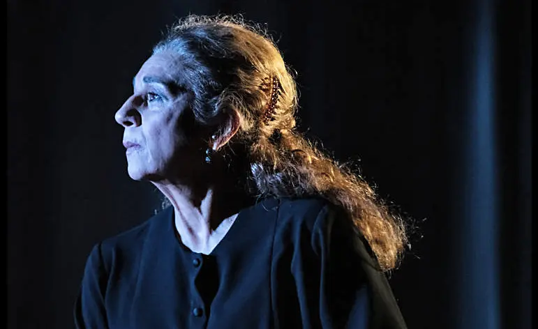 Fotograf&iacute;a de la actriz Lolita actuando en la obra &lsquo;Poncia&rsquo;. / Alerta