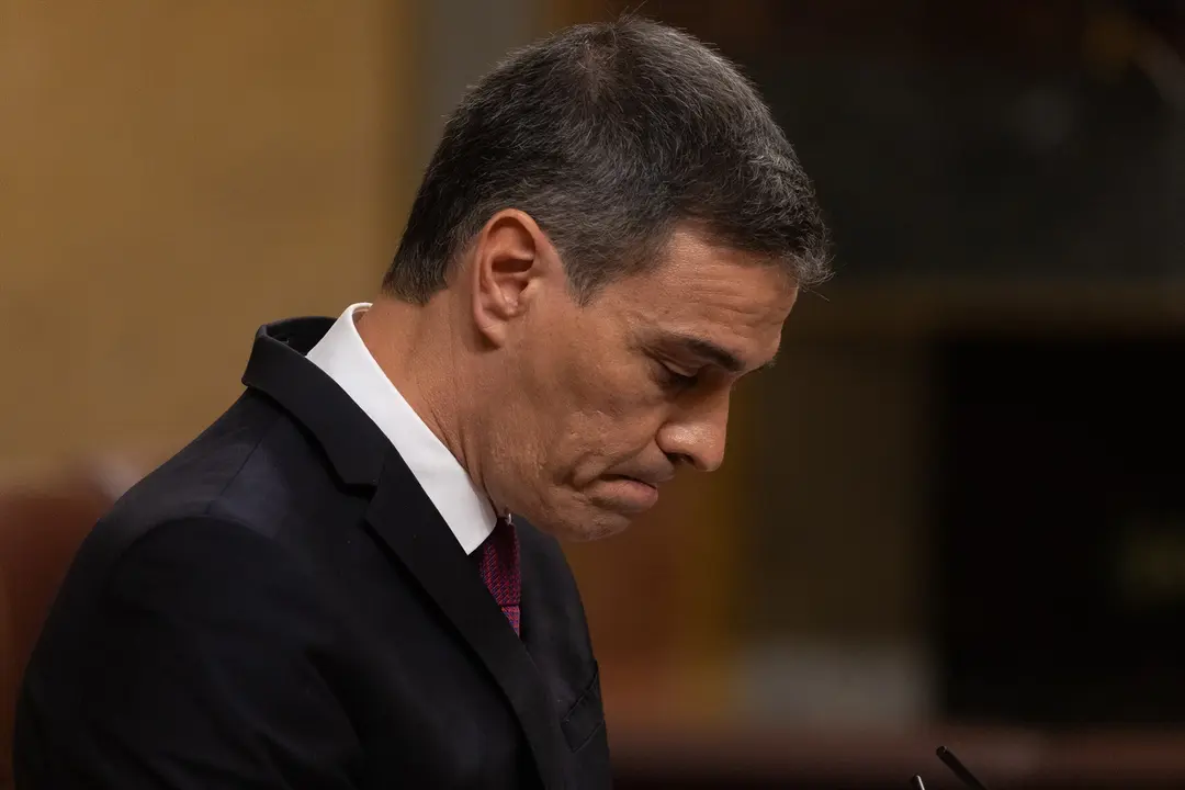 El presidente del Gobierno, Pedro S&aacute;nchez, interviene durante una sesi&oacute;n plenaria en el Congreso de los Diputados. Eduardo Parra / Archivo