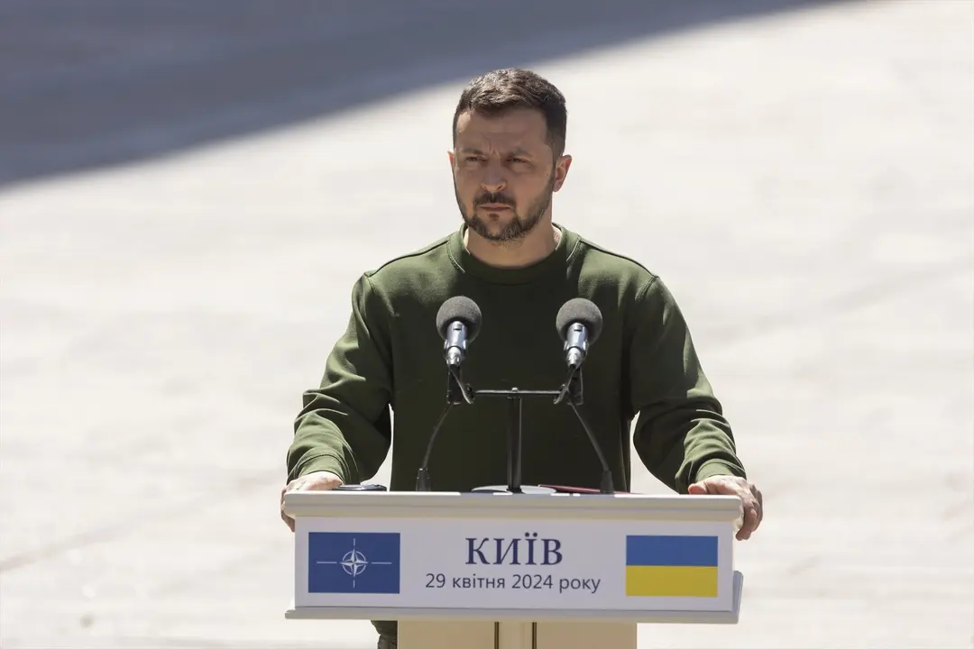 El presidente ucraniano, Volodimir Zelenski. EP