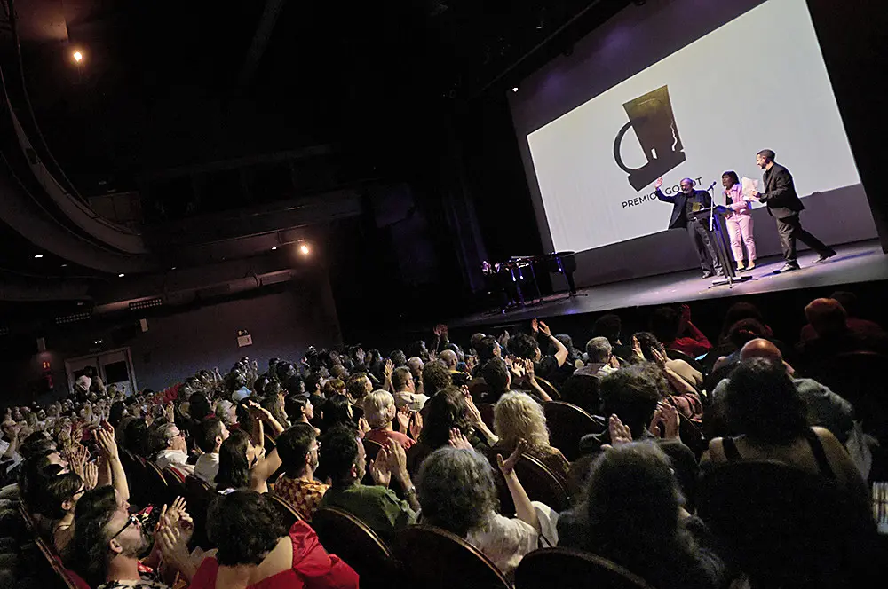 Fotograf&iacute;a de la ceremonia de entrega de la II Edici&oacute;n de los Premios Godot en el Teatro Pav&oacute;n de Madrid. / Alerta